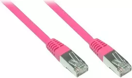 GoodConnections RNS tinklo kabelis su fiksatoriaus apsauga, Cat. 5e, SF/UTP, PVC, 100 MHz, magenta, 7,5 m (855M-075)
