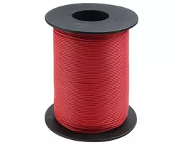 Donau Elektronik 119-10 lankstusis montažinis laidas 0,14 mm² raudonas 100 m ritė