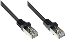 Alcasa 855S-015 Cat5e SF/UTP komutacinis kabelis, RJ45, 1,5 m, juodas