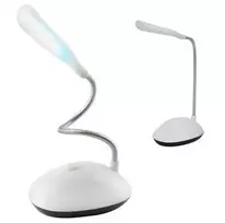 RoGer RO-XY-0416 mini LED stalinė lempa su lanksčiu 360° kakleliu, balta