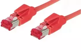 GoodConnections Cat. 6 S/FTP PiMF halogen-free tinklo kabelis, Hirose RJ45, raudonas, 3m 8066-103R