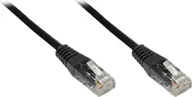 Good Connections Cat. 6 U/UTP tinklo kabelis, 0,5 m, juodas 806U-005S