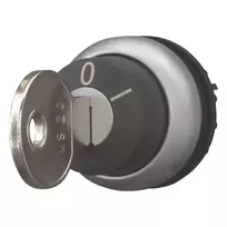 Eaton M22-WRS-MS20 raktu valdomas perjungiklio aktorius, 2 padėčių, fiksuotas, MS20 raktas, titano metalo priekinis žiedas, juodas 111779