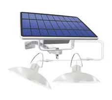Forever Light SUNARI FLS-80 dvigubas pakabinamas saulės energijos LED šviestuvas, 6 W, 520 lm, 4500 K, 5500 mAh, IP65