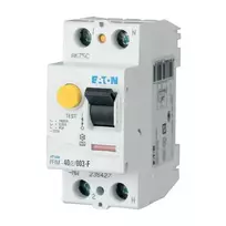 EATON PFIM-25/2/003-G/F F tipo liekamosios srovės automatinis jungiklis (RCCB), 2 polių, 25 A, 30 mA, G/F charakteristikos 187449