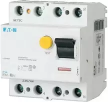 EATON PFIM-40/4/003-G/F liekamosios srovės automatinis jungiklis 40A 4 polių 30mA F/G tipo 187456
