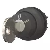 Eaton M22S-WRS3 raktu valdomas perjungiklis, 3 padėčių, fiksuojamas, juodas 216901