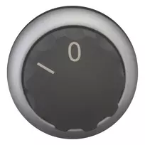 Eaton M22-W selektoriaus jungiklio pavara, 3 padėčių fiksuojama, juoda, plastikinis priekinis žiedas, 22,5 mm montavimas