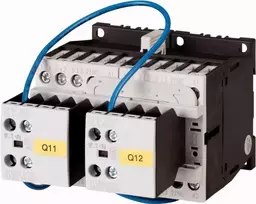 EATON 278086 reversinis kontaktorius 4 kW 400 V AC, 230 V 50 Hz ritė, 3 polių, 2NO+2NC, DIN bėgiui