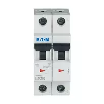 Eaton FAZ-C10/2 automatinis grandinės pertraukiklis (MCB), 10 A, 2 polių, C tipo, 400 V AC, 10 kA 278756