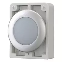 Eaton RMQ-Titan plokščia apvali indikacinės lemputės galvutė, balto lęšio, chromuotas apvadas, M30C-FL-W 183287