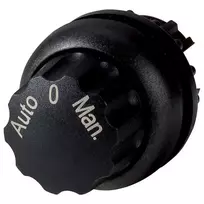 Eaton Moeller M22 3 padėčių selektoriaus jungiklio aktorius, juodas plastikinis priekinis žiedas, fiksuojamas, 22,5 mm 226839