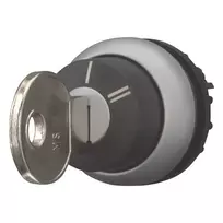 Eaton M22-WRS-X95 raktu valdomas perjungiklio aktorius, 3 padėčių, fiksuojamas, juodas plastikinis priekinis žiedas, X95 raktas 228026