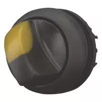 Eaton M22S-WLKV-Y 3 padėčių selektoriaus jungiklio aktuatas, juodas, plastikinis priekinis žiedas 284543