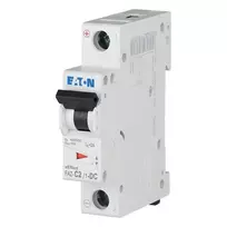 Eaton FAZ-C2/1-DC miniatiūrinis automatinis jungiklis, 1 polių, 2 A, C charakteristikos, 220 V DC, 10 kA 279122