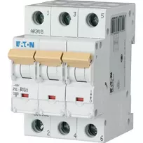 Eaton PXL-B13/3 automatinis grandinės pertraukiklis (MCB), 3 polių, 13 A, B charakteristika, 10 kA, DIN bėgiui 236382