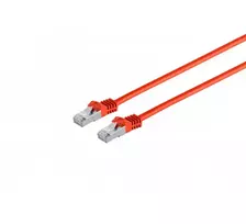 EXERTIS CONNECT Cat6a S/FTP komutacinis kabelis RJ45 į RJ45 5m raudonas LSZH lietas su apsauga nuo užkabinimo 79305R