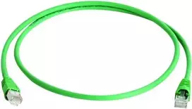 Telegärtner Cat.5e UTP LSZH komutacinis kabelis, RJ45, žalias, 0,5 m