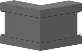 GGK BR 60x130/80-AE išorinis kampas 60x130/80 RAL 9005 PVC (12793)
