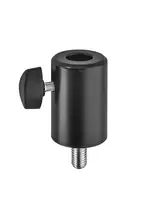 König & Meyer 66370-000-55 Mini TV pin adapteris su M10 išoriniu sriegiu, juodas