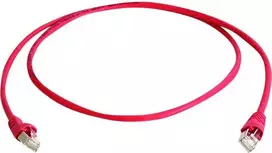 Telegärtner MP8 FS 600 Cat.7 S/FTP komutacinis kabelis, RJ45 male to RJ45 male, 50 m, raudonas