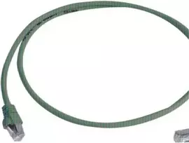 Telegärtner 100008018 CAT 6a S/FTP komutacinis kabelis, RJ45, 0,5 m, geltonas, LSZH, atsparus liepsnai, su apsauga nuo užkabinimo