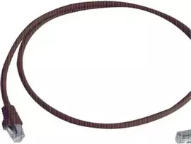 Telegärtner Cat 6A S/FTP komutacinis kabelis, PiMF, LSZH, RJ45 į 90° kampu RJ45, 5 m, raudonas L00003A0123