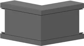 GGK BR 60x110/80-AE išorinis kampas 60x110/80 RAL 9005 PVC 12726
