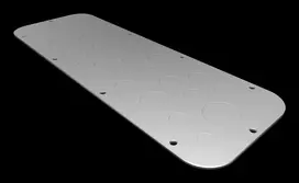 Rittal AX flanšinė plokštė, 3 dydis, plieno skarda, cinkuota, 125 x 50 mm, 2573100