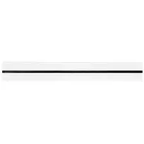 SYNERGY21 MODULRAIL 600mm baltas 3 lizdų Schuko elektros skirstytuvas su 2m kabeliu S21-MR003
