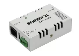SYNERGY21 PoE+ pastovios srovės maitinimo šaltinis 350mA 12-24V DC 8.4W (S21-3701)