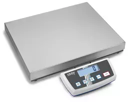 KERN DE 35K5DL dviejų diapazonų platforminės svarstyklės 35 kg / 5 g|10 g, nerūdijančio plieno plokštė