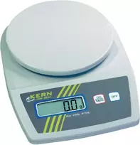 Kern EMB 2200-0 nešiojamos tiksliosios svarstyklės, 2,2 kg talpa, 1 g skaitymo tikslumas, maitinamos baterija arba tinklu