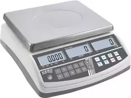 KERN CPB 6K0.1N skaičiuojančios svarstyklės, 6 kg talpa, 0,1 g skiriamoji geba, įkraunamas akumuliatorius