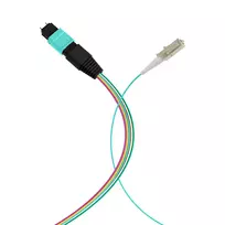 EFB Elektronik MPOM12LCOM3-0,4 MPO-PLUS (M) į LC fanout kabelis OM3 12 pluoštų Type B LSZH Aqua 0,4m