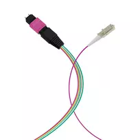 EFB Elektronik MPO-PLUS (M)-LC fanout kabelis OM4 12 pluoštų Type B LSZH Erika-Violet 1m MPOM12LCOM4-1