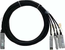 BlueLAN 40GBASE-CR4 QSFP į 4x10GBASE-CR SFP+ pasyvus tiesioginio prijungimo breakout kabelis, 2m, AWG30, suderinamas su Dell 470-ABXQ 470-ABXQ-BL