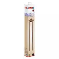 tesa MOON BRONZE besisukantis 2 strypų rankšluosčių laikiklis, lipnus, metalinis, bronzos spalvos, 6 kg apkrova 40602-00000-00