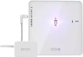 M-E MODERN-ELECTRONICS 41368 belo durų skambučio siųstuvas, 433 MHz, 100 m ryšys, IP44, baltas/antracitas