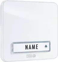 M-E MODERN-ELECTRONICS KTA-1 W durų skambučio mygtukas, paviršinis, baltas