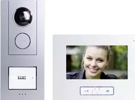 M-E MODERN-ELECTRONICS VISTUS VD ALU-6710 S laidinis vaizdo durų interkomo sistema, sidabrinė 41174