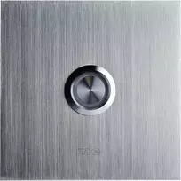 M-E MODERN-ELECTRONICS vienvietė skambučio mygtuko plokštė 41012, sidabrinė, 8-24 V AC/DC/1 A