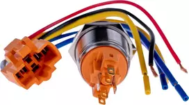 JOY-IT BUTTON22B-M-GR momentinis mygtukas, 22mm, 250V AC 7A, 1 NO, IP67, IK10, žalias