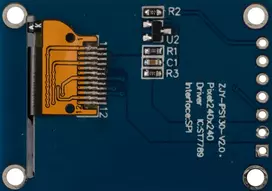 Joy-it 1,3 colio IPS TFT LCD ekrano modulis 240x240 su SBC tvirtinimo laikikliu (SBC-LCD01)