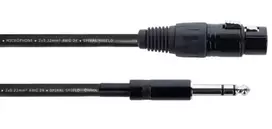 Cordial EM 6 FV XLR į 6,3 mm TRS Jack garso kabelis, 6 m, juodas 14823