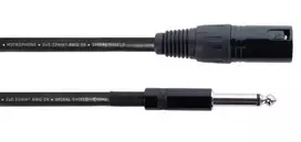 Cordial EM 5 MP XLR į 6,3 mm mono jack garso kabelis, 5 m, juodas, 14753