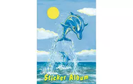 HERMA lipdukų albumas The Little Dolphin, A5, 16 puslapių, dengtas specialus popierius, perklijuojami lipdukai 15419