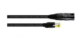 Cordial 15552 RJ45 komutacinis kabelis, CAT 5e S/UTP, 15 m, juodas, PUR apvalkalas