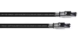 Cordial 15609 CAT 6a SF/UTP komutacinis kabelis 1,5 m juodas PUR