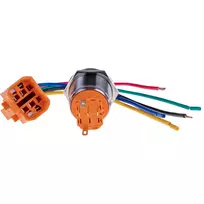 JOY-IT BUTTON22A-M-GR momentinis mygtukas, žalias, 250V AC 3A, IP67 IK10, 25mm
